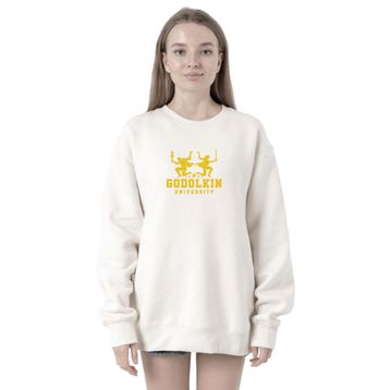 Tshirthane P18930S1894 Gen V Godolkin University Logo Beyaz Kadın Kapüşonlu Sweatshirt