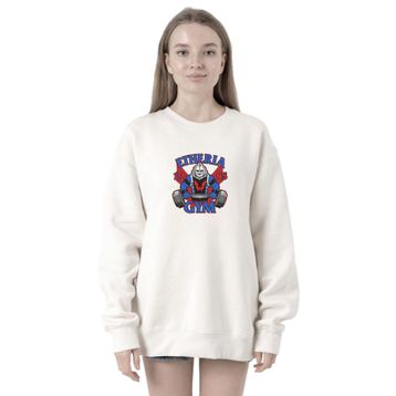 Tshirthane P19026S1433 He Man Etheria Gym 1985 Beyaz Kadın Kapüşonlu Sweatshirt