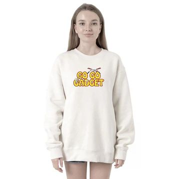 Tshirthane P19053S501 Inspector Gadget Go Go Gadget 2ip Kadın Beyaz Sweatshirt
