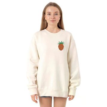 Tshirthane P19196S4580 Ekru Kadın Sweatshirt