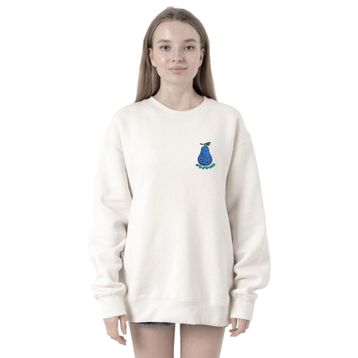 Tshirthane P19250S3890 One Piece Anime Gura Gura Devil Fruit 2ip Kadın Beyaz Sweatshirt