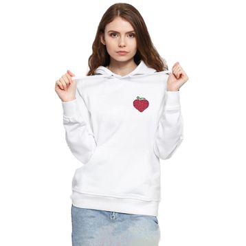 Tshirthane P19352S9247 One Piece Anime Ope Ope Devil Fruit 3ip Kapşonlu Kadın Beyaz Sweatshirt