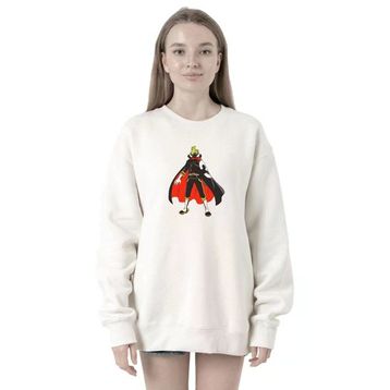 Tshirthane P19367S9611 One Piece Anime Sanji 2ip Kadın Beyaz Sweatshirt