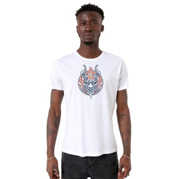 Tshirthane P19461S3575 Bisiklet Yaka Beyaz Erkek T-shirt