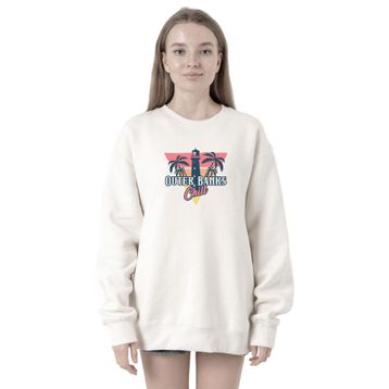 Tshirthane P19486S8095 Outer Banks Chill 2ip Kadın Beyaz Sweatshirt