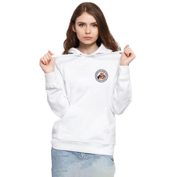 Tshirthane P19525S3741 Popeye The Sailor Man Beyaz 3ip Kapüşonlu Kadın Sweatshirt