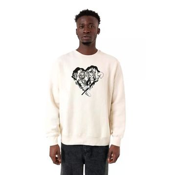 Tshirthane P19559S2570 Ekru Erkek Sweatshirt