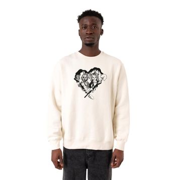 Tshirthane P19559S2570 Ekru Erkek Sweatshirt