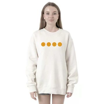 Tshirthane P19649S7429 Dalgona Candy 2ip Kadın Beyaz Sweatshirt