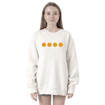 Tshirthane P19649S7429 Dalgona Candy 2ip Kadın Beyaz Sweatshirt