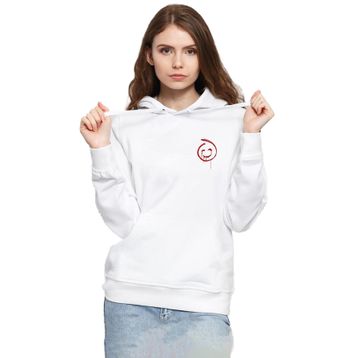 Tshirthane P19864S9256 The Mentalist Red John Pocket Beyaz 3ip Kapüşonlu Kadın Sweatshirt