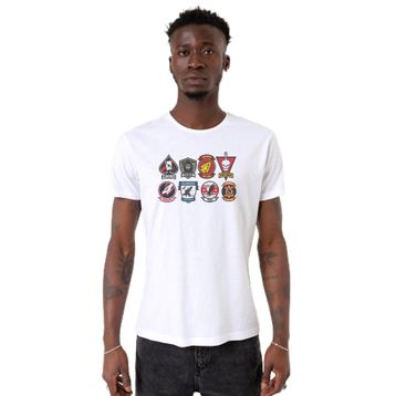 Tshirthane P19915S2540 Bisiklet Yaka Beyaz Erkek T-shirt