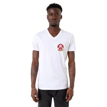 Tshirthane P20051S6054 V Yaka Beyaz Erkek T-shirt