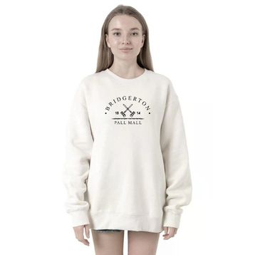 Tshirthane P20331S8764 Beyaz Kadın Sweatshirt