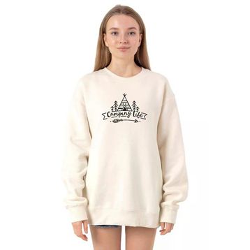 Tshirthane P20358S3187 Ekru Kadın Sweatshirt