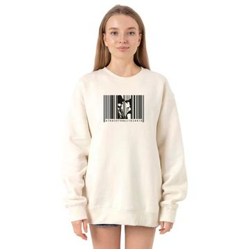 Tshirthane P20438S1491 Ekru Kadın Sweatshirt
