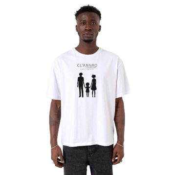Tshirthane P20533S8499 Clannad Anime After Story Beyaz Erkek T-shirt