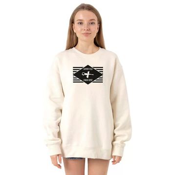 Tshirthane P20656S2523 Ekru Kadın Sweatshirt