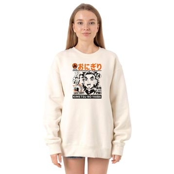 Tshirthane P20876S9212 Ekru Kadın Sweatshirt