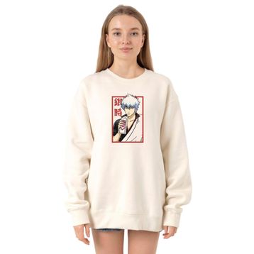 Tshirthane P21163S7144 Ekru Kadın Sweatshirt
