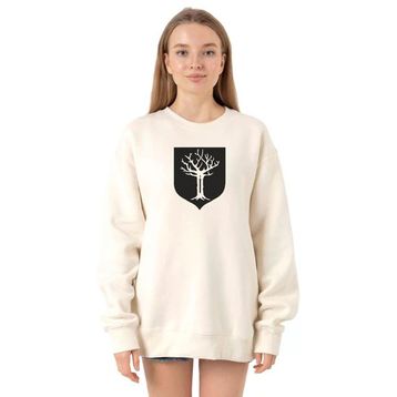 Tshirthane P21201S5405 Ekru Kadın Sweatshirt