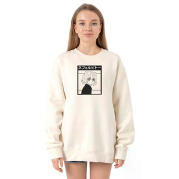 Tshirthane P21558S9276 Ekru Kadın Sweatshirt