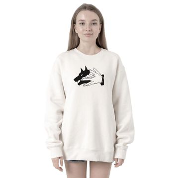 Tshirthane P21645S4214 Jujutsu Kaisen Anime Divine Dogs 2ip Kadın Beyaz Sweatshirt