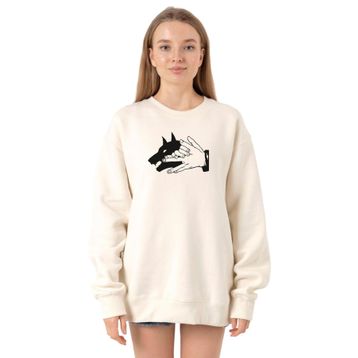 Tshirthane P21646S123 Ekru Kadın Sweatshirt