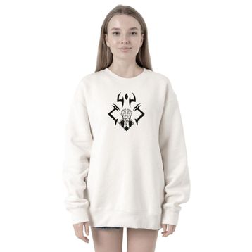 Tshirthane P21727S6798 Jujutsu Kaisen Anime Sukuna Ryomen Unleash 2ip Kadın Beyaz Sweatshirt