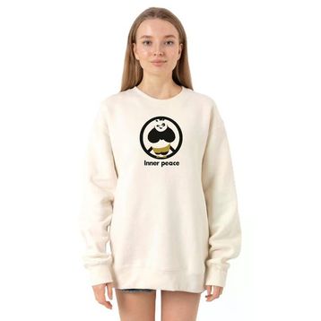 Tshirthane P21798S3096 Ekru Kadın Sweatshirt