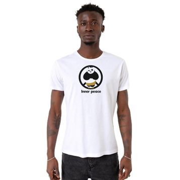 Tshirthane P21803S1627 Bisiklet Yaka Beyaz Erkek T-shirt