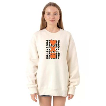 Tshirthane P21868S4050 Ekru Kadın Sweatshirt