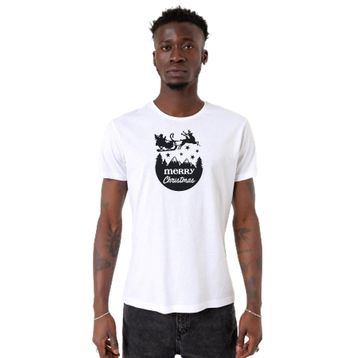 Tshirthane P21905S3132 Bisiklet Yaka Beyaz Erkek T-shirt
