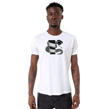 Tshirthane P22013S9527 Bisiklet Yaka Beyaz Erkek T-shirt