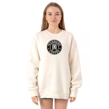 Tshirthane P22101S9002 Ekru Kadın Sweatshirt