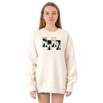 Tshirthane P22158S143 Ekru Kadın Sweatshirt