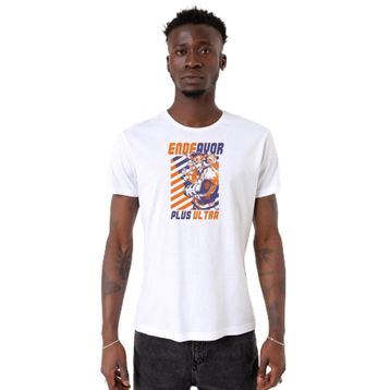 Tshirthane P22216S5537 Bisiklet Yaka Beyaz Erkek T-shirt