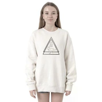 Tshirthane P22542S5051 Princess Mononoke Wolves Beyaz 2ip Kadın Sweatshirt