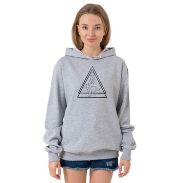 Tshirthane P22548S6698 Princess Mononoke Wolves Grimelanj 3ip Kapüşonlu Kadın Sweatshirt