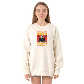 Tshirthane P22587S3674 Ekru Kadın Sweatshirt