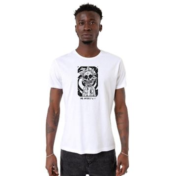 Tshirthane P22608S6027 Bisiklet Yaka Beyaz Erkek T-shirt