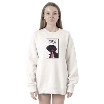 Tshirthane P22739S9724 See You in Space Cowboys Minimalist Anime Poster Beyaz 2ip Kadın Sweatshirt