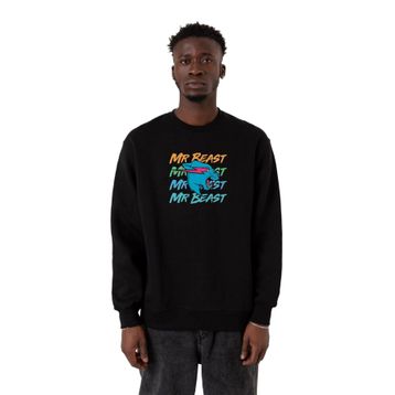 Tshirthane P22846S6845 Siyah Erkek Sweatshirt
