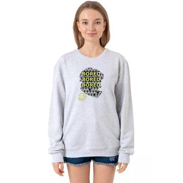 Tshirthane P22886S1615 Sherlock Bored Grimelanj 2ip Kadın Sweatshirt