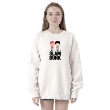 Tshirthane P22948S6375 Slam Dunk First Slam Dunk Beyaz 2ip Kadın Sweatshirt