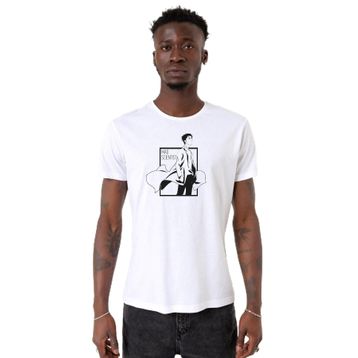 Tshirthane P23036S2805 Bisiklet Yaka Beyaz Erkek T-shirt
