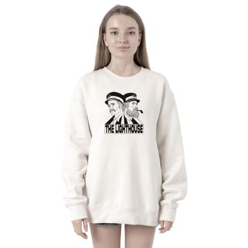 Tshirthane P23113S4816 The Lighthouse Baseball Beyaz 2ip Kadın Sweatshirt