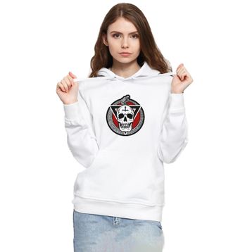 Tshirthane P23204S6321 The Purge The Forever Purge Beyaz 3ip Kapüşonlu Kadın Sweatshirt