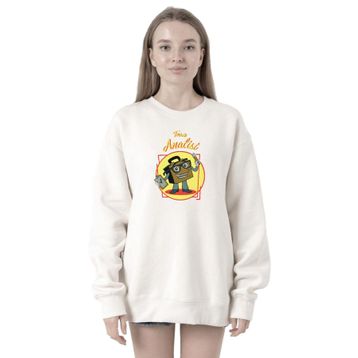 Tshirthane P23290S3098 The Umbrella Academy Team Analist 2ip Kadın Beyaz Sweatshirt