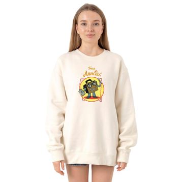 Tshirthane P23291S9472 Ekru Kadın Sweatshirt